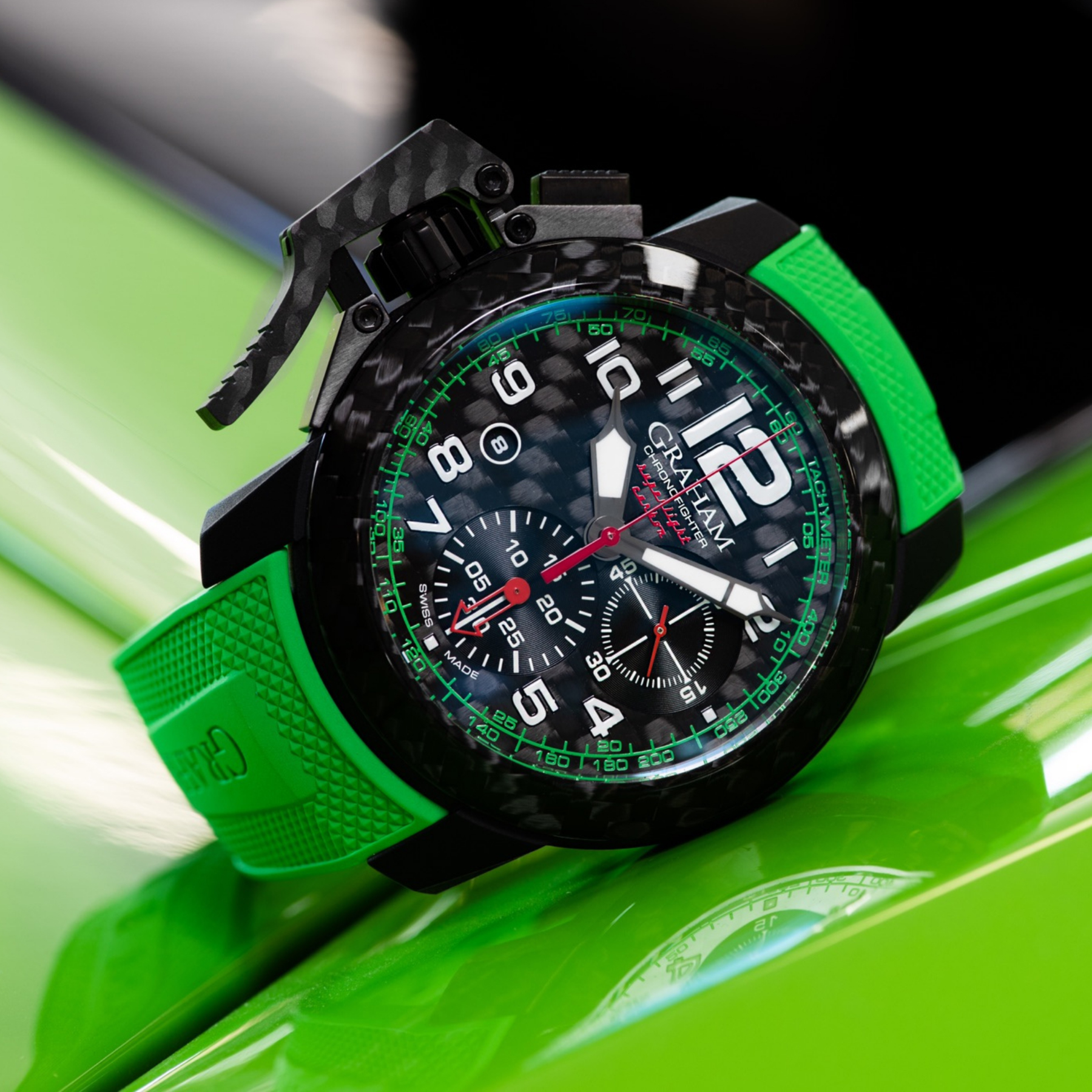 CHRONOFIGHTER SUPERLIGHT CARBON GREEN